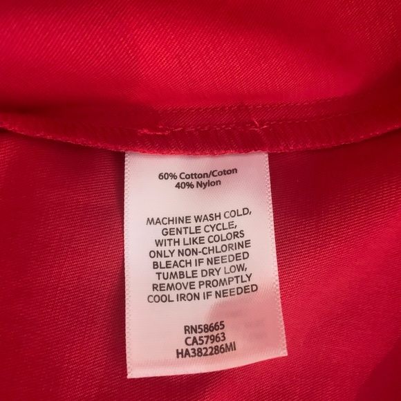 Red Halogen Parachute Shift Dress with Tie Sleeves | S - Picture 8 of 9